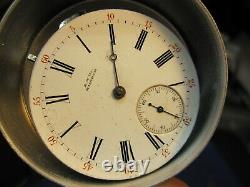 RARE 16s Waltham model 1872 AM grade 16J pocket watch movement w non mag balance
