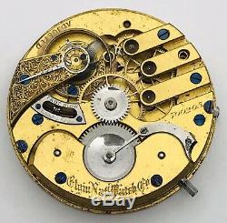 RARE 1880 Elgin 16S 15J Grade 85 Model 2 Pocket Watch Movement Railroad Grade
