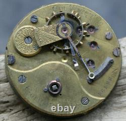 RARE ANTIQUE MOVEMENT COLUMBUS Ohio POCKET WATCH 28424 (E3E2)