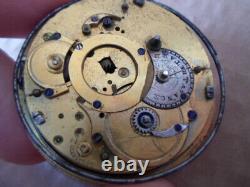 RARE Antique Verge Fusee Repeatir Movement for Pocket Watch