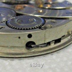 RARE Hamilton 16s 17j Grade 961/963 Pocket Watch Movement needs repair