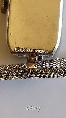 RARE Vintage Gruen Platinum Diamond Ladies Watch Hand-Writing Movement WL1820