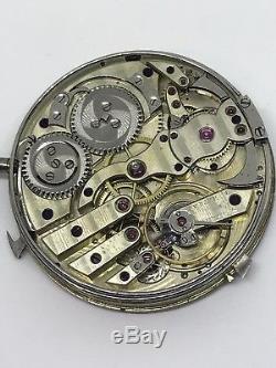RARE Vintage Swiss Eugene LeCoultre Quarter Repeater movement works and chimes