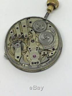 RARE Vintage Swiss Eugene LeCoultre Quarter Repeater movement works and chimes