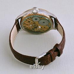 ROLEX LEVER MASONIC Maxi Skeleton HAND-ENGRAVED ART movement Pocket Watch 1920s