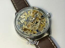 ROLEX MASONIC Skeleton Elegant Marriage Pocket Watch Movement