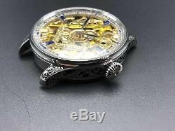 ROLEX MASONIC Skeleton Elegant Marriage Pocket Watch Movement