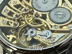 ROLEX MASONIC Skeleton Elegant Marriage Pocket Watch Movement