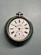 Running 20s English Key Wind Silver Dennison Pocket Watch Buren 3/4 Movement