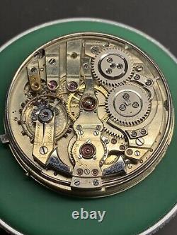 RUNNING LeCoultre quarter repeater wolfs-teeth pocket watch movement see desc