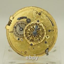Rar! 1820 Repeater Fusee Pocket watch Movement Men's schlagwerk repetition RAR