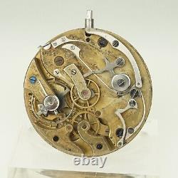 Rar LA SIRENE Chronograph Pocket watch Movement Men's Taschenuhr no fusee duplex