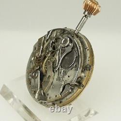 Rar! Repeater Chronograph Pocket watch Movement Men's Taschenuhr no fusee duplex