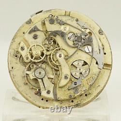Rar Repeater Chronograph Pocket watch Movement Men's no fusee duplex chronometer