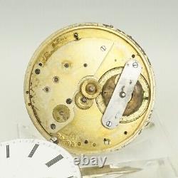 Rar! Skeleton Movement Pocket watch Men's no repeater fusee duplex no dudley RAR