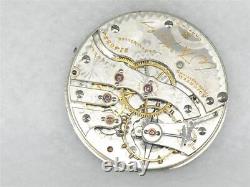 Rare 16s Hampden 21 Jewel Wm. Mckinley Pocket Watch Movement & Montgomery Dial