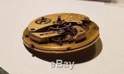 Rare 1860s Gutkaes Und Lange San Francisco Private Pocket Watch Movement #1992