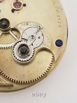 Rare 1870s 16s KW KS Philadelphia Watch Co Pocket Watch Movement (ser# 1279)