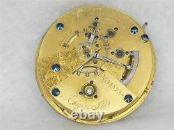 Rare 1874 B. W. Raymond Elgin National Transition Pocket Watch Movement & Dial