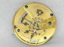 Rare 1874 B. W. Raymond Elgin National Transition Pocket Watch Movement & Dial