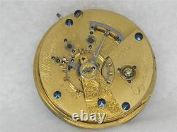 Rare 1874 B. W. Raymond Elgin National Transition Pocket Watch Movement & Dial