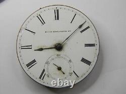 Rare 1875 (#403798) Elgin T. M. Avery Grade 59 17s Pocket Watch Movement Repair