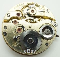 Rare 1896 IWC International Watch Co. S & Co. Pocket watch movement 12 ligne