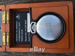 Rare 1943 Royal Navy Elgin Chronometer Deck watch hacking 581 grade movement HS3