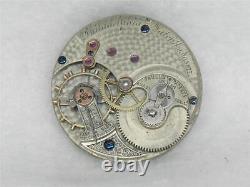 Rare 35mm Philadelphia Watch Company 19 Jwl Paulus Pocket Watch Movement & Dial