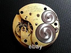 Rare! A Lange & Sohne 44mm pocket watch movement. Runs! Missing Regulator