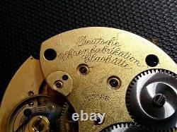 Rare! A Lange & Sohne 44mm pocket watch movement. Runs! Missing Regulator