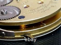 Rare! A Lange & Sohne 44mm pocket watch movement. Runs! Missing Regulator