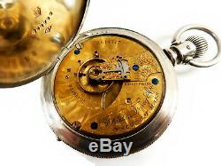 Rare Antique 18s Waltham Appleton Tracy Gold Movement Pocket Watch Mint Serviced