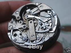 Rare Antique Edouard Beyuelin Locle Chronograph Pocket Watch Movement-For Parts
