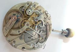 Rare Antique High Grade Swiss Pocket Watch Chronograph Movement