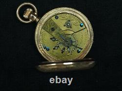 Rare Appleton Tracy 18 Size Pocket Watch Movement Fogg's Patent SCARCE