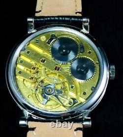 Rare Classic Marriage Pocket Watch Movement IWC Military Style hand made