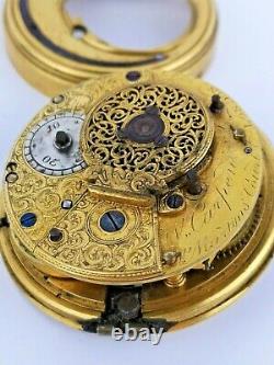 Rare Cylinder English Repeater Pocket Watch Movement, London, To Restore (F112)