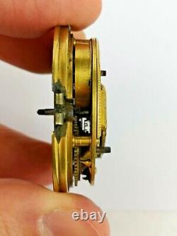 Rare Cylinder English Repeater Pocket Watch Movement, London, To Restore (F112)
