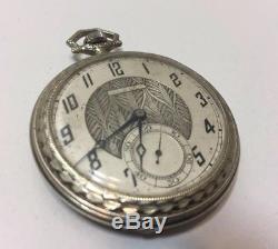 Rare Dudley Series 1 Pocket Watch Masonic Symbol Dial & Movement 14kt Case #840