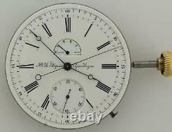 Rare Ekegren Chronograph With Wind Power Reserve Indicator Pocket Watch Movement