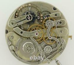 Rare Ekegren Chronograph With Wind Power Reserve Indicator Pocket Watch Movement