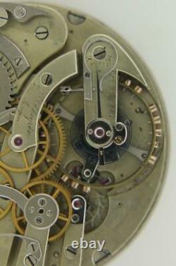 Rare Ekegren Chronograph With Wind Power Reserve Indicator Pocket Watch Movement