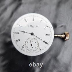 Rare Elgin 16s 17j Grade 154 Pocket Watch Movement 7000 Made Vintage