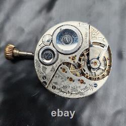 Rare Elgin 16s 17j Grade 154 Pocket Watch Movement 7000 Made Vintage