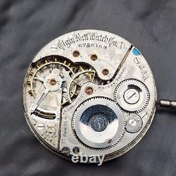 Rare Elgin 16s 17j Grade 154 Pocket Watch Movement 7000 Made Vintage