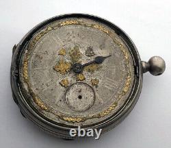 Rare For Part DENT London 412 Pocket Watch Movement Repair Not Work