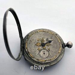 Rare For Part DENT London 412 Pocket Watch Movement Repair Not Work