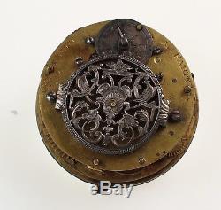Rare French Verge Antique Pocket Watch Movement Circa 1730