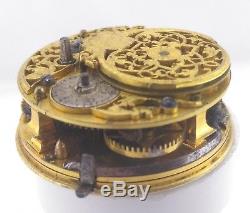Rare George I Verge Fusee by William Kipling London Pocket Watch Movement 1715
